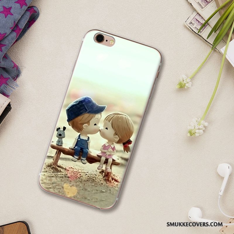 Etui iPhone 5/5s Beskyttelse Lilla Smuk, Cover iPhone 5/5s Cartoon Telefonanti-fald