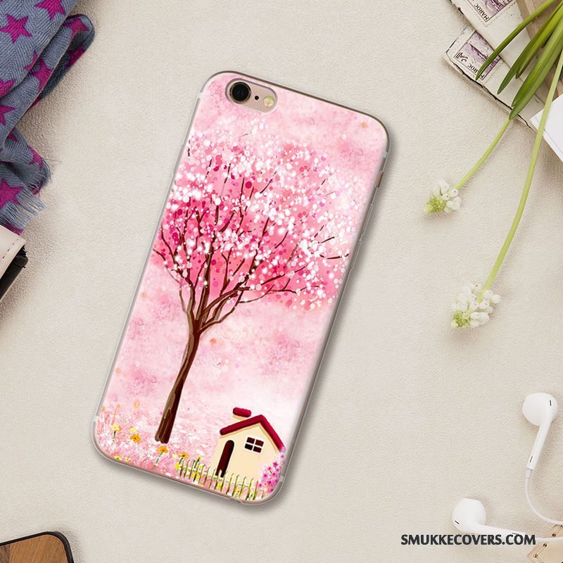 Etui iPhone 5/5s Beskyttelse Lilla Smuk, Cover iPhone 5/5s Cartoon Telefonanti-fald