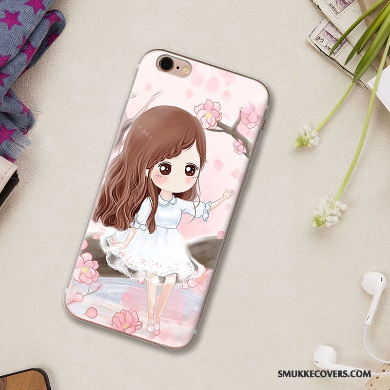 Etui iPhone 5/5s Beskyttelse Lilla Smuk, Cover iPhone 5/5s Cartoon Telefonanti-fald