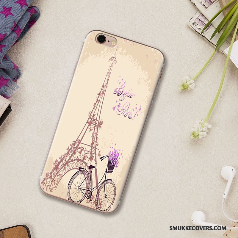 Etui iPhone 5/5s Beskyttelse Lilla Smuk, Cover iPhone 5/5s Cartoon Telefonanti-fald