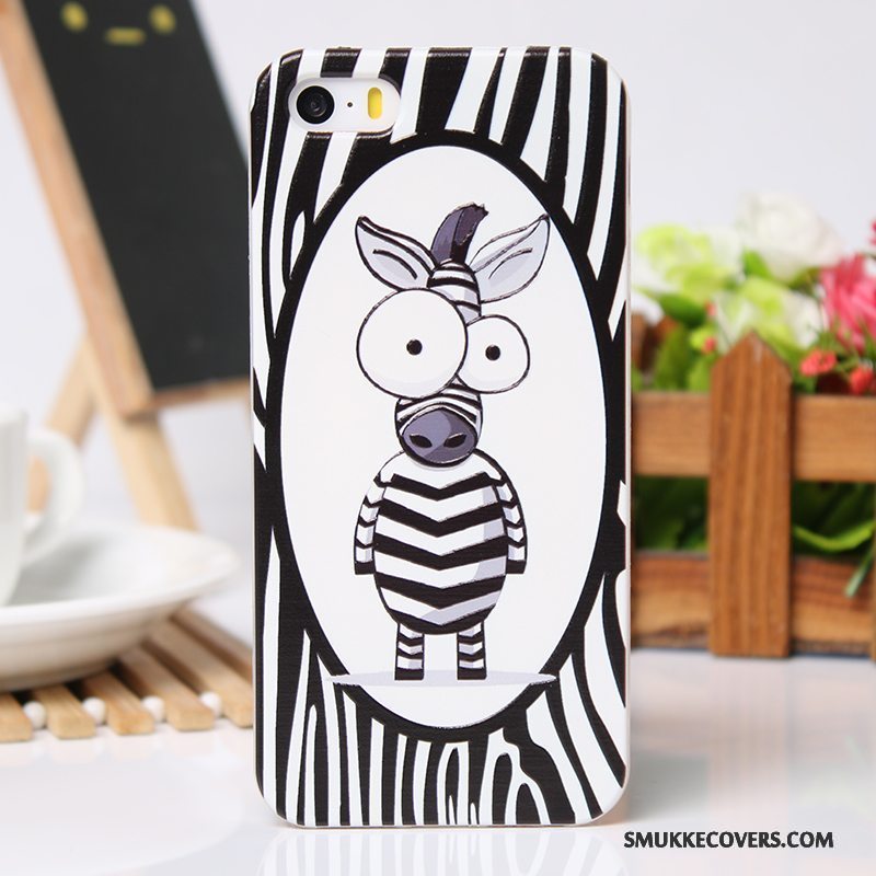 Etui iPhone 5/5s Beskyttelse Lyserød Cool, Cover iPhone 5/5s Cartoon Telefonny