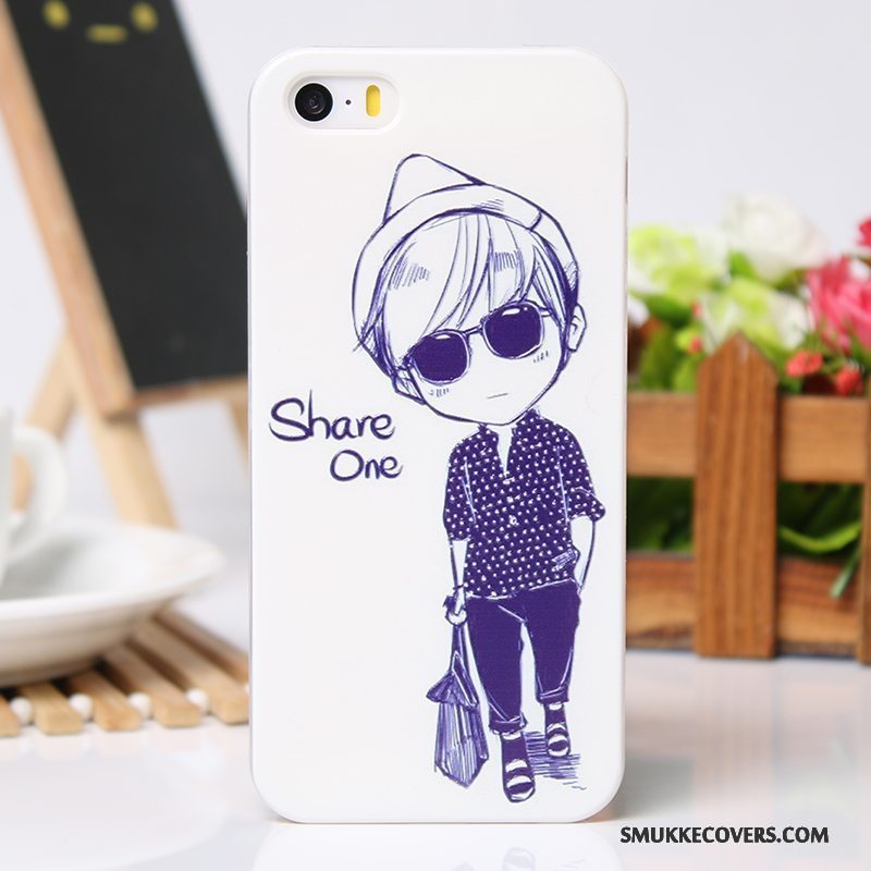 Etui iPhone 5/5s Beskyttelse Lyserød Cool, Cover iPhone 5/5s Cartoon Telefonny