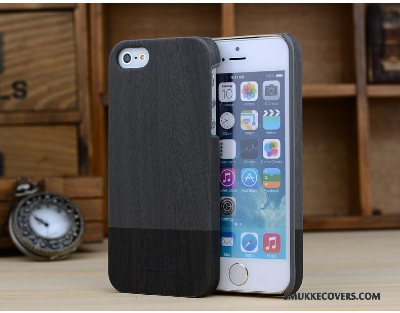 Etui iPhone 5/5s Beskyttelse Tynd Ny, Cover iPhone 5/5s Læder Telefonanti-fald