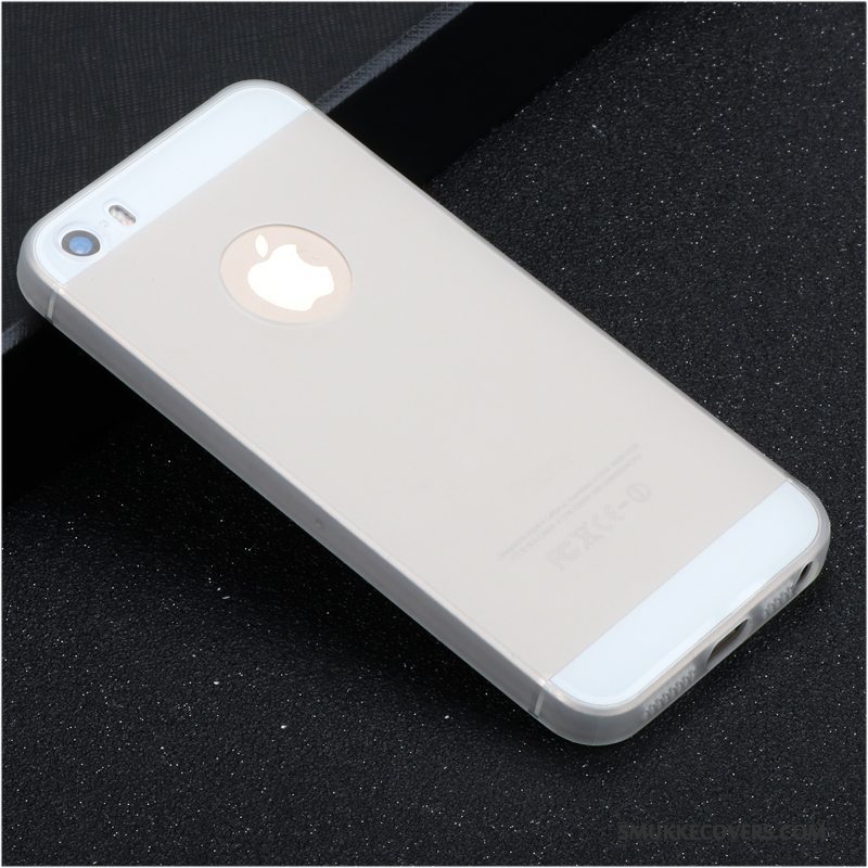 Etui iPhone 5/5s Blød Simple Telefon, Cover iPhone 5/5s Silikone Nubuck Trend