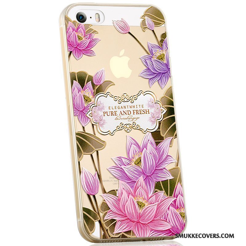 Etui iPhone 5/5s Blød Smuk Telefon, Cover iPhone 5/5s Silikone Anti-fald Trend