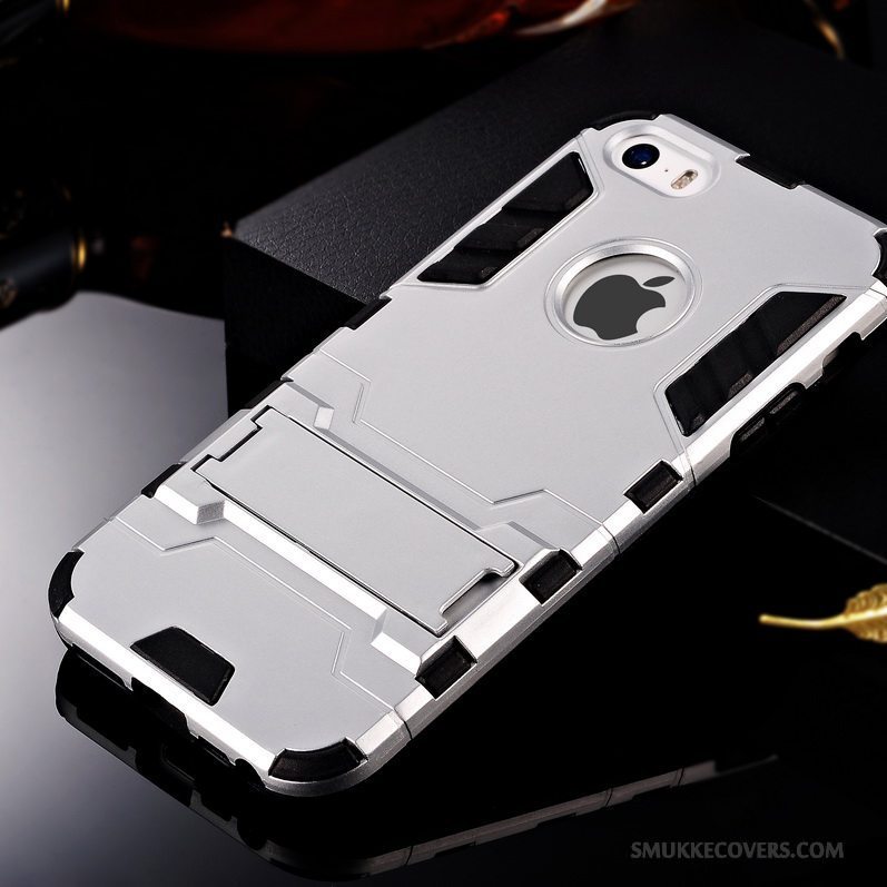 Etui iPhone 5/5s Blød Trend Anti-fald, Cover iPhone 5/5s Silikone Telefonrød