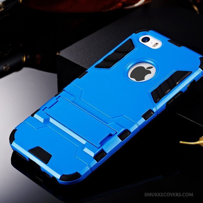 Etui iPhone 5/5s Blød Trend Anti-fald, Cover iPhone 5/5s Silikone Telefonrød