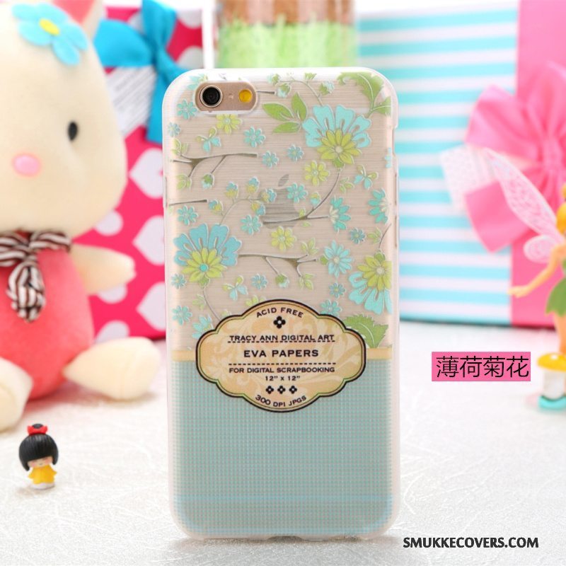 Etui iPhone 5/5s Cartoon Telefongennemsigtig, Cover iPhone 5/5s Farve Smuk