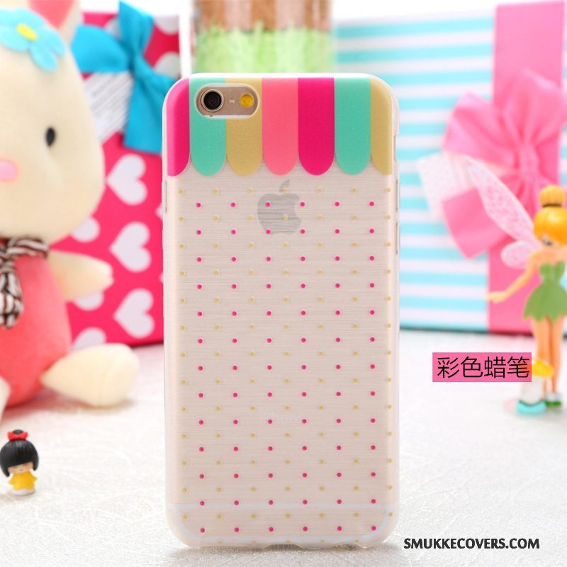 Etui iPhone 5/5s Cartoon Telefongennemsigtig, Cover iPhone 5/5s Farve Smuk