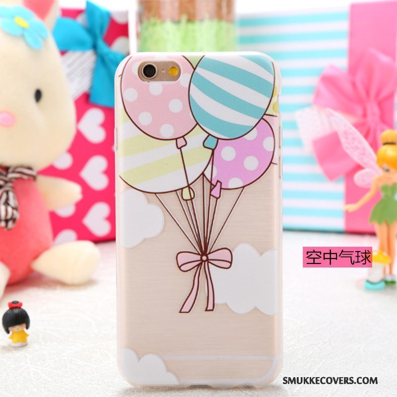 Etui iPhone 5/5s Cartoon Telefongennemsigtig, Cover iPhone 5/5s Farve Smuk