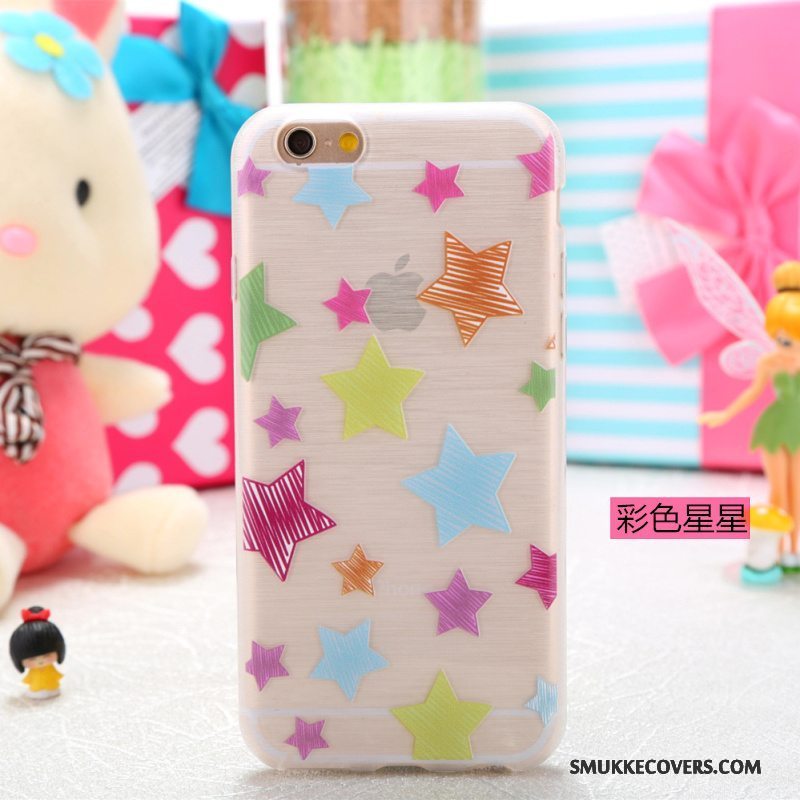 Etui iPhone 5/5s Cartoon Telefongennemsigtig, Cover iPhone 5/5s Farve Smuk