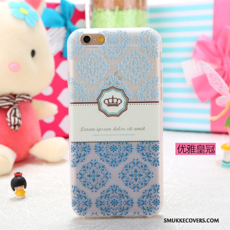 Etui iPhone 5/5s Cartoon Telefongennemsigtig, Cover iPhone 5/5s Farve Smuk