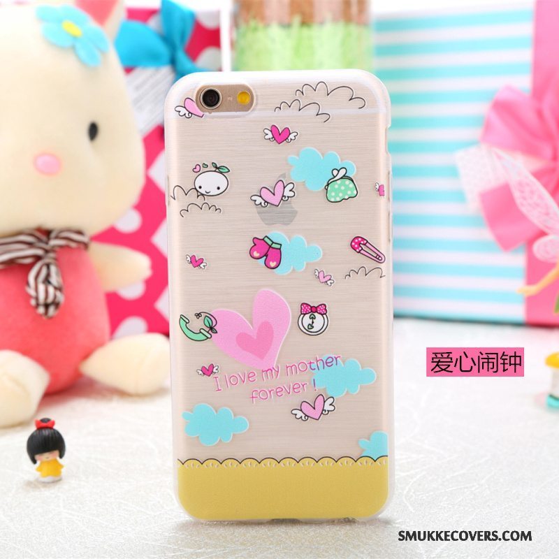 Etui iPhone 5/5s Cartoon Telefongennemsigtig, Cover iPhone 5/5s Farve Smuk