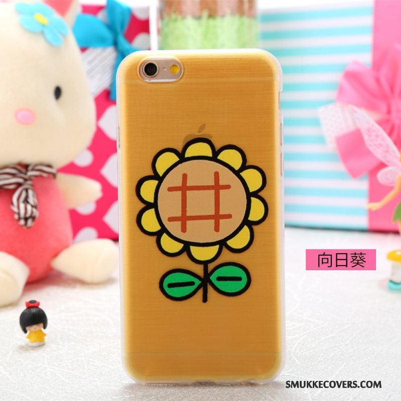 Etui iPhone 5/5s Cartoon Telefongennemsigtig, Cover iPhone 5/5s Farve Smuk