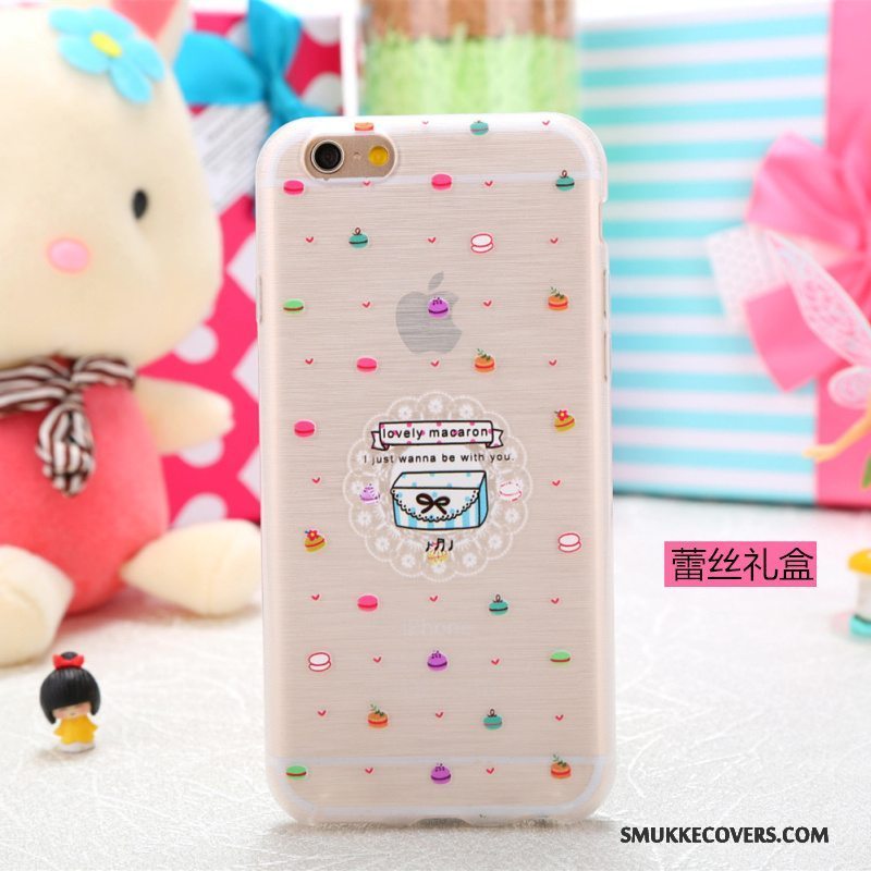 Etui iPhone 5/5s Cartoon Telefongennemsigtig, Cover iPhone 5/5s Farve Smuk