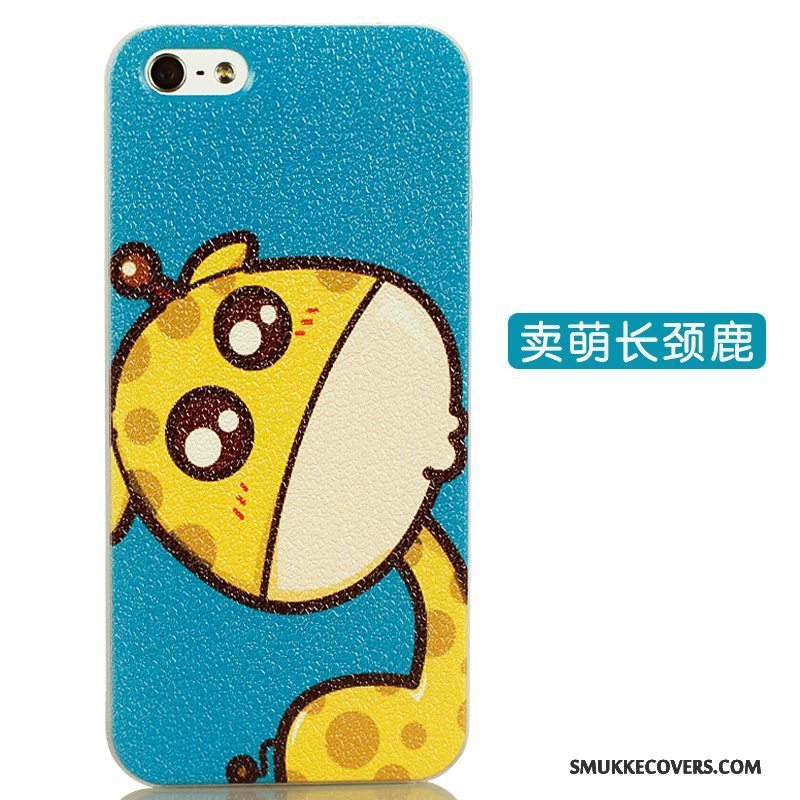 Etui iPhone 5/5s Cartoon Tynd Hård, Cover iPhone 5/5s Farve Af Personlighed Telefon