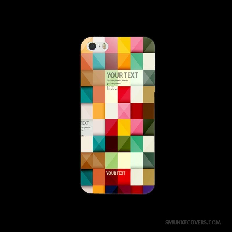 Etui iPhone 5/5s Farve Nubuck Sort, Cover iPhone 5/5s Beskyttelse Telefonhård