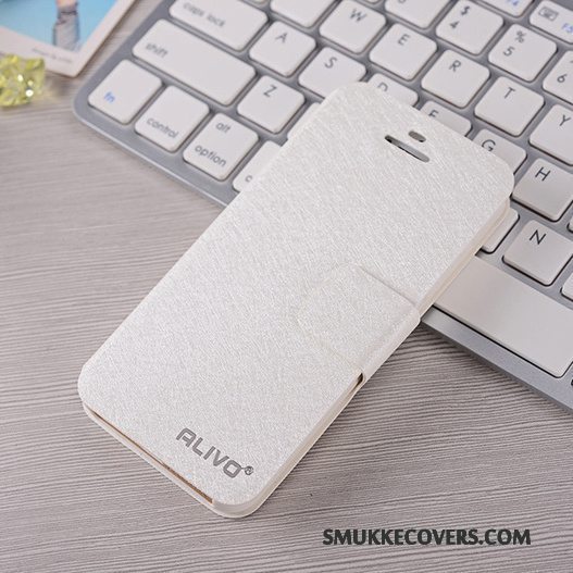 Etui iPhone 5/5s Folio Rød Anti-fald, Cover iPhone 5/5s Læder Telefon