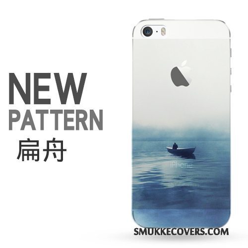Etui iPhone 5/5s Kreativ Simple Kunst, Cover iPhone 5/5s Beskyttelse Gennemsigtig Trend