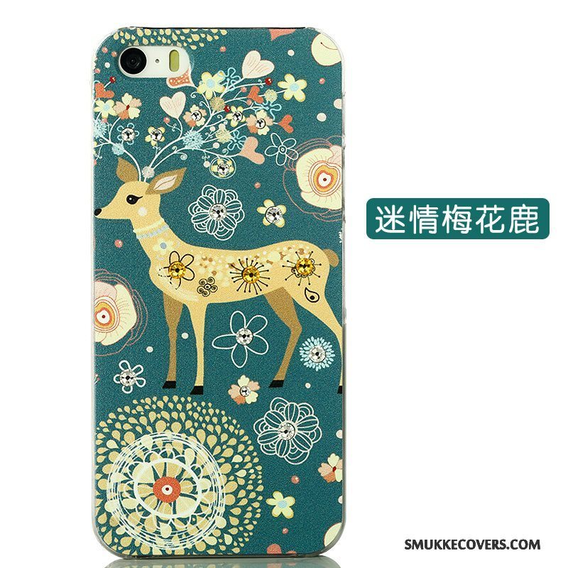 Etui iPhone 5/5s Kreativ Smuk Telefon, Cover iPhone 5/5s Cartoon Gul Trend