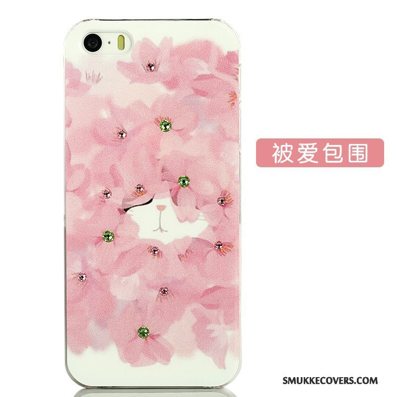 Etui iPhone 5/5s Kreativ Smuk Telefon, Cover iPhone 5/5s Cartoon Gul Trend