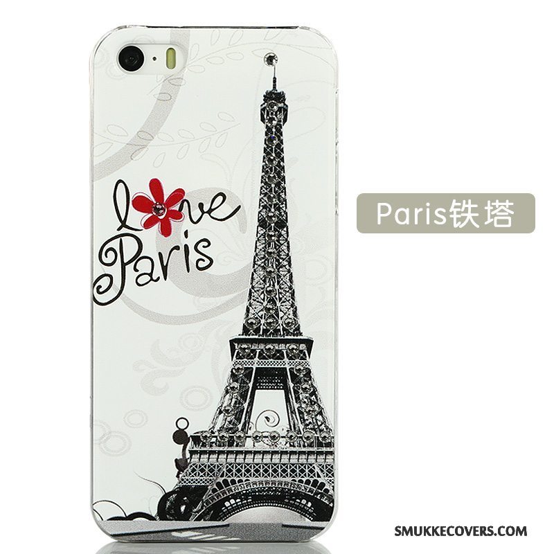 Etui iPhone 5/5s Kreativ Smuk Telefon, Cover iPhone 5/5s Cartoon Gul Trend