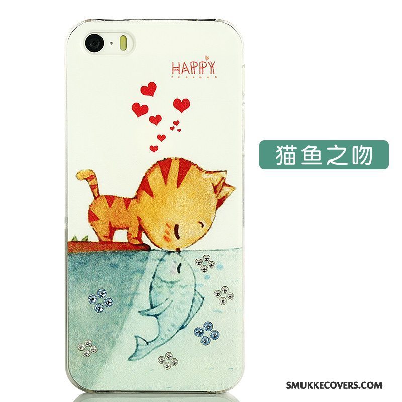 Etui iPhone 5/5s Kreativ Smuk Telefon, Cover iPhone 5/5s Cartoon Gul Trend