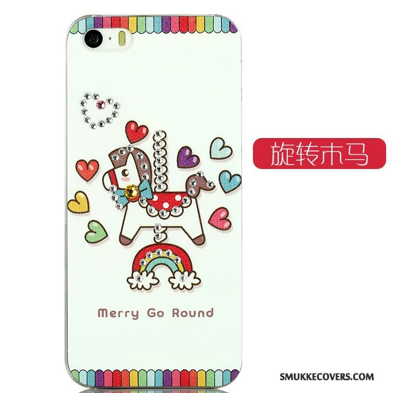 Etui iPhone 5/5s Kreativ Smuk Telefon, Cover iPhone 5/5s Cartoon Gul Trend