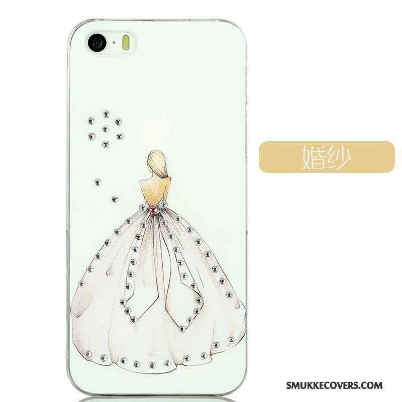 Etui iPhone 5/5s Kreativ Smuk Telefon, Cover iPhone 5/5s Cartoon Gul Trend