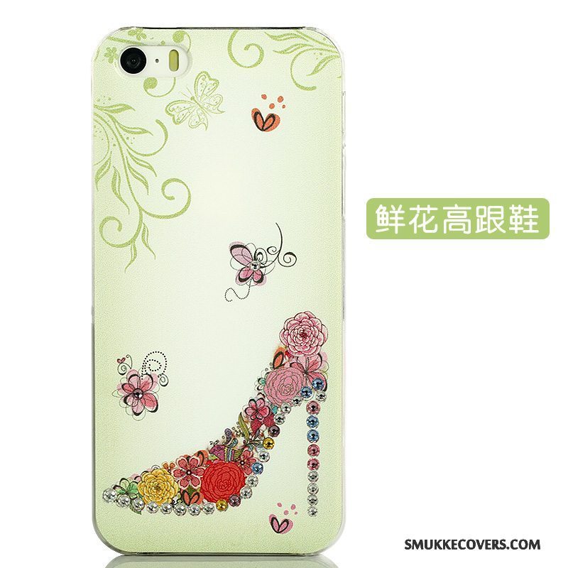 Etui iPhone 5/5s Kreativ Smuk Telefon, Cover iPhone 5/5s Cartoon Gul Trend