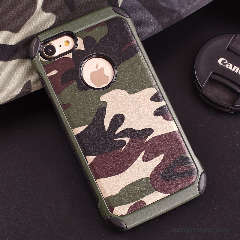 Etui iPhone 5/5s Silikone Anti-fald Blå, Cover iPhone 5/5s Tasker Camouflage Telefon