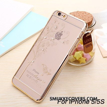 Etui iPhone 5/5s Silikone Guld Anti-fald, Cover iPhone 5/5s Beskyttelse Ny Telefon