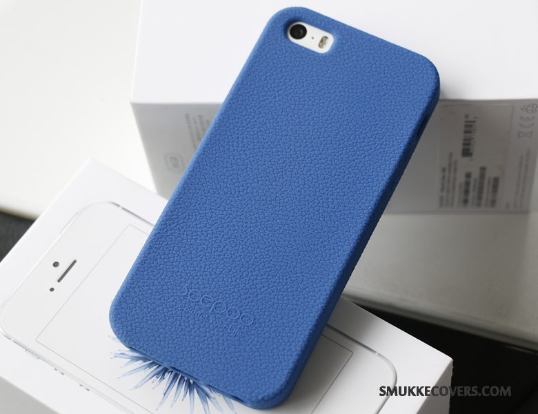 Etui iPhone 5/5s Silikone Lyserød Klud, Cover iPhone 5/5s Beskyttelse Telefon