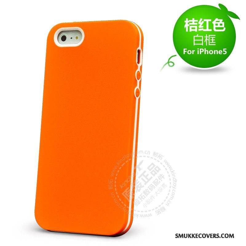 Etui iPhone 5/5s Silikone Rød Anti-fald, Cover iPhone 5/5s Beskyttelse Telefon