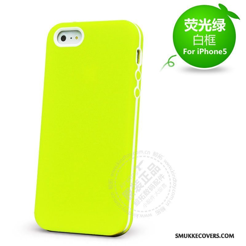 Etui iPhone 5/5s Silikone Rød Anti-fald, Cover iPhone 5/5s Beskyttelse Telefon