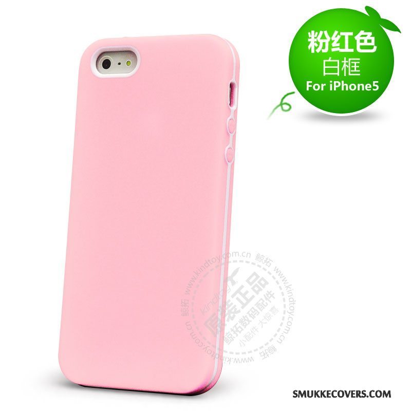 Etui iPhone 5/5s Silikone Rød Anti-fald, Cover iPhone 5/5s Beskyttelse Telefon