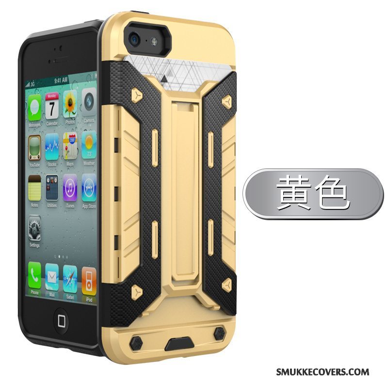 Etui iPhone 5/5s Silikone Sort Telefon, Cover iPhone 5/5s Tasker Cool Af Personlighed