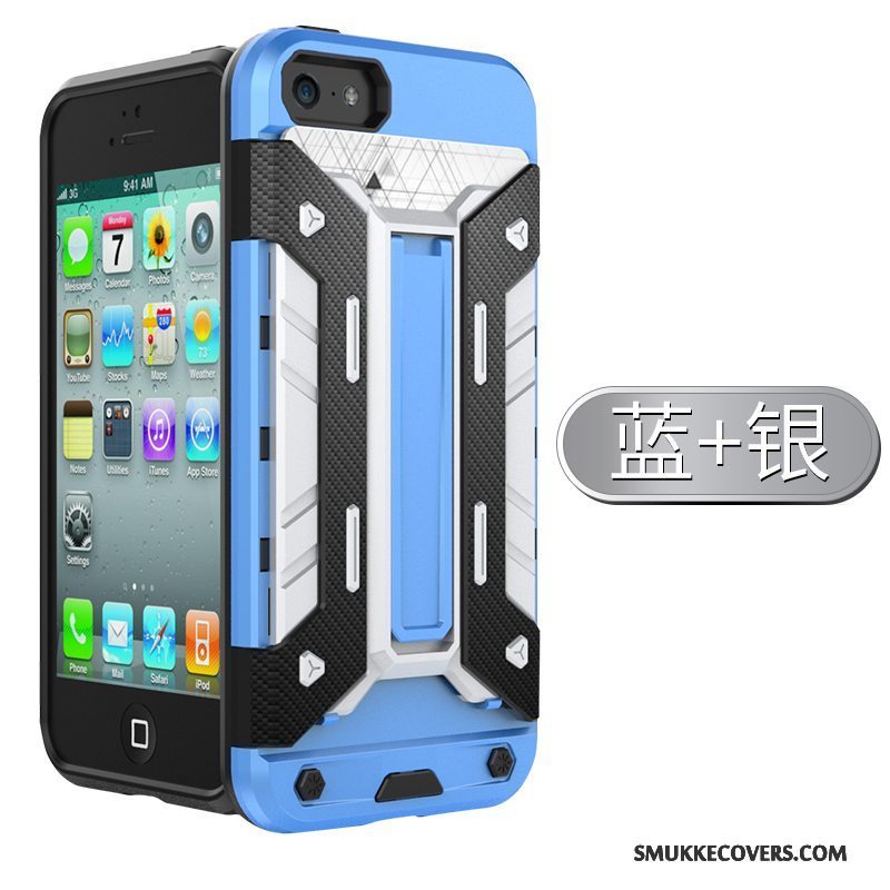 Etui iPhone 5/5s Silikone Sort Telefon, Cover iPhone 5/5s Tasker Cool Af Personlighed