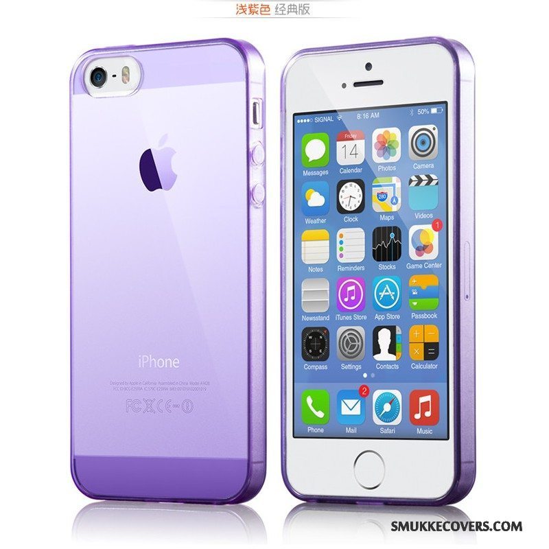 Etui iPhone 5/5s Tasker Blå Telefon, Cover iPhone 5/5s Silikone