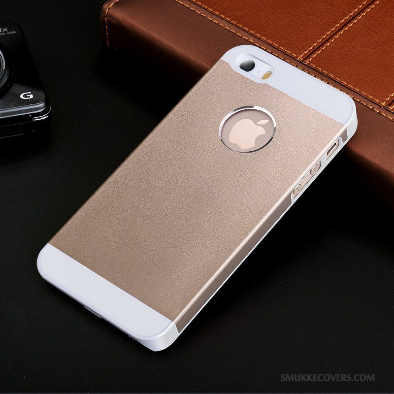 Etui iPhone 5/5s Tasker Lyserød Bagdæksel, Cover iPhone 5/5s Metal Telefon