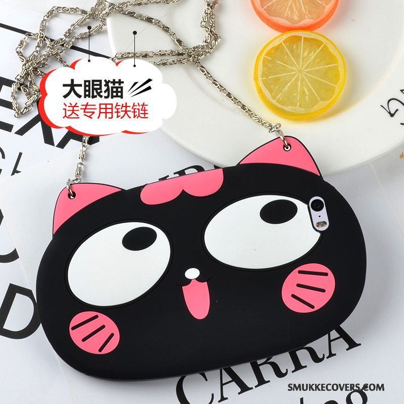 Etui iPhone 5/5s Tasker Sort Trend, Cover iPhone 5/5s Cartoon Anti-fald Telefon