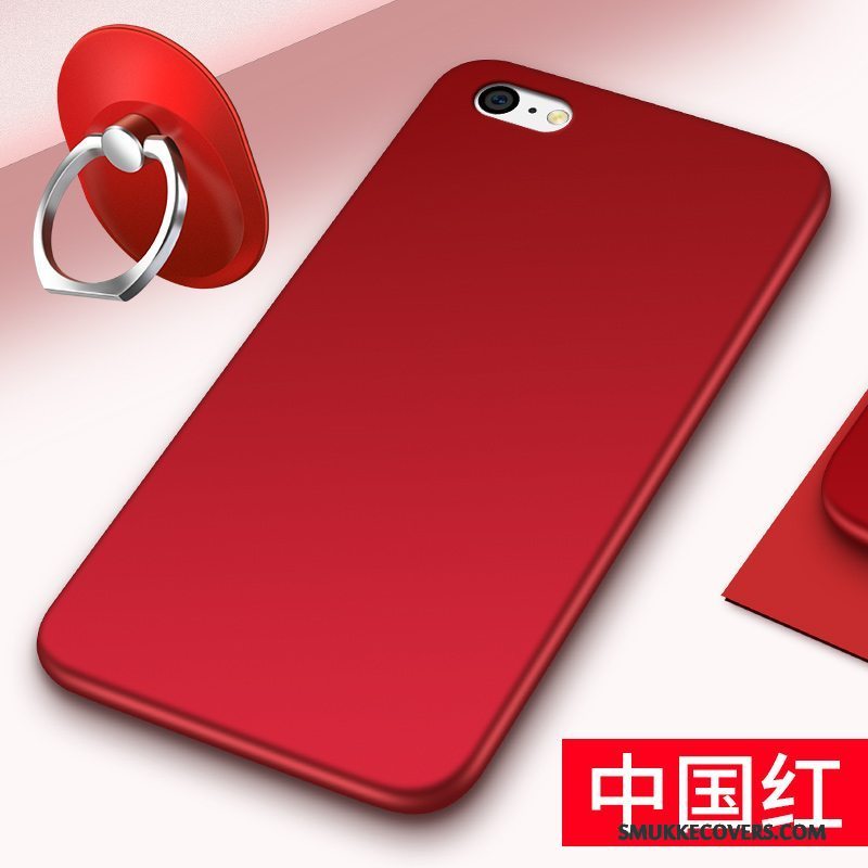 Etui iPhone 5c Blød Trend Telefon, Cover iPhone 5c Beskyttelse Rød Anti-fald