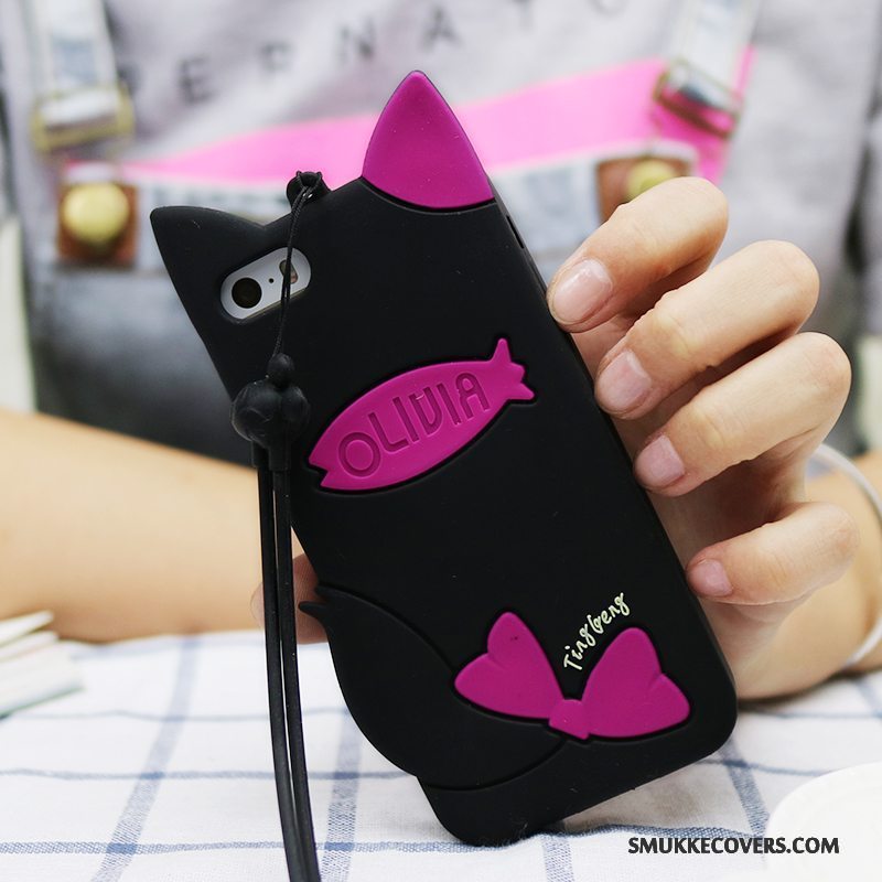 Etui iPhone 5c Cartoon Hængende Ornamenter Anti-fald, Cover iPhone 5c Blød Telefonlilla