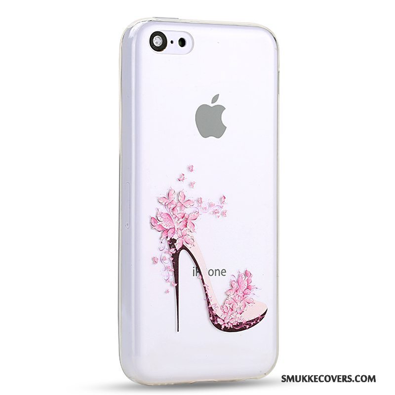 Etui iPhone 5c Kreativ Smuk Telefon, Cover iPhone 5c Silikone Anti-fald Bagdæksel
