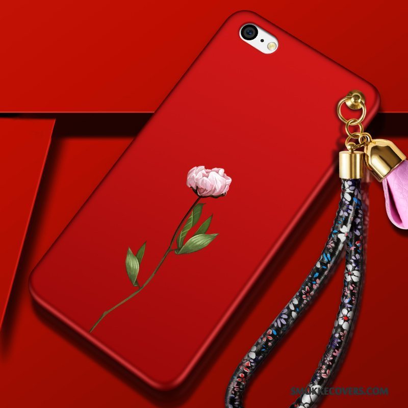 Etui iPhone 5c Silikone Trend Hængende Ornamenter, Cover iPhone 5c Tasker Telefonrød