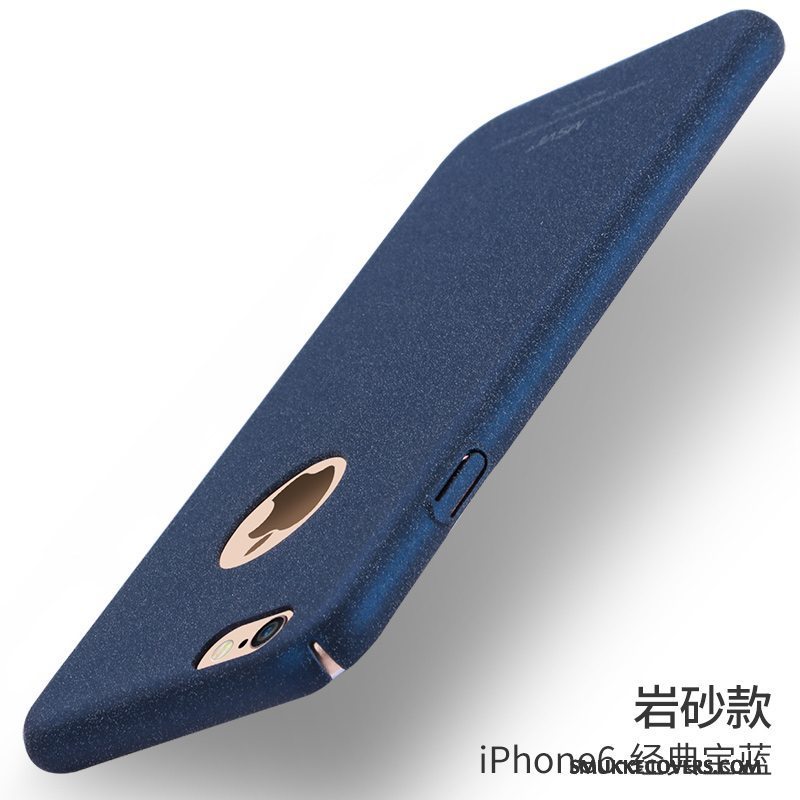 Etui iPhone 6/6s Beskyttelse Anti-fald Nubuck, Cover iPhone 6/6s Blå Hård