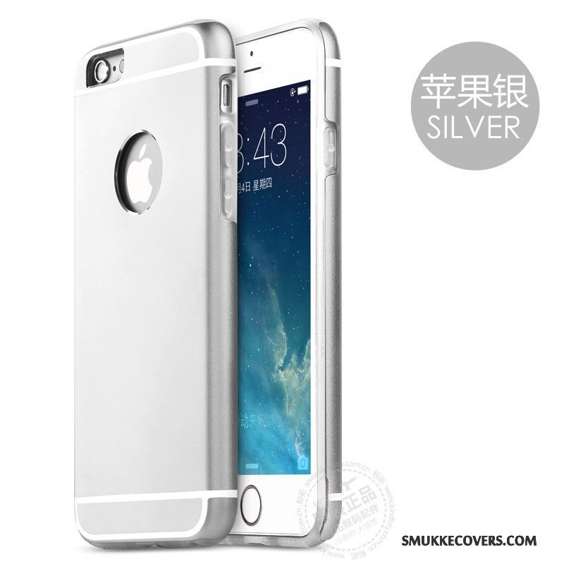 Etui iPhone 6/6s Beskyttelse Blå Ramme, Cover iPhone 6/6s Metal Anti-fald Telefon