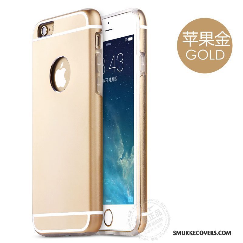 Etui iPhone 6/6s Beskyttelse Blå Ramme, Cover iPhone 6/6s Metal Anti-fald Telefon