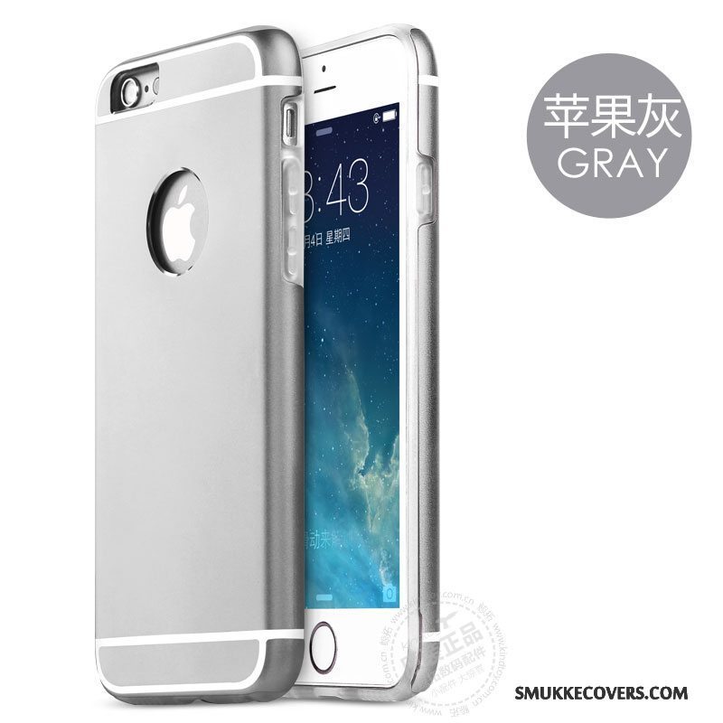 Etui iPhone 6/6s Beskyttelse Blå Ramme, Cover iPhone 6/6s Metal Anti-fald Telefon