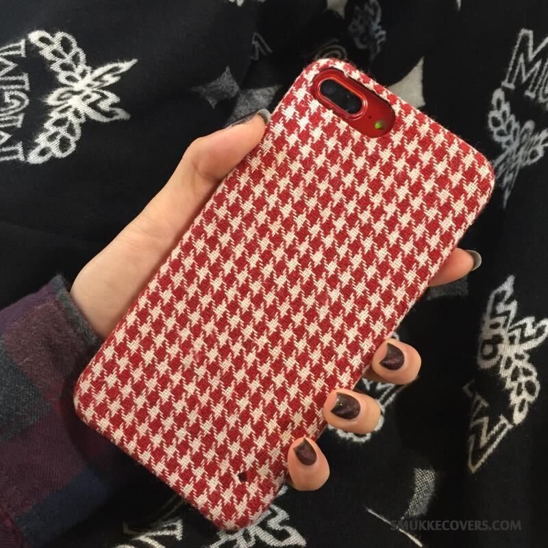 Etui iPhone 6/6s Blød Flannel Sort, Cover iPhone 6/6s Kreativ Fugl Fløjl